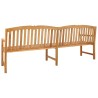 Banc en Bois Sculpté en Rose 228 x 61 x 94,5 cm Naturel 649229649229