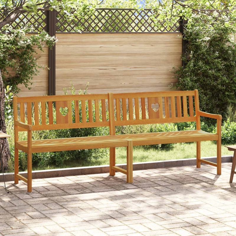Banc extérieur Naturel 220 x 55,5 x 90 cm Bois d'Acacia Massif 649230649230