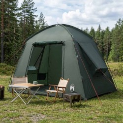 Tente Cabane avec toit Vert armée 210 x 210 x 138 cm Polyester 649235649235