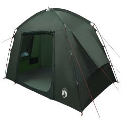 Tente Cabane avec toit Vert armée 210 x 210 x 138 cm Polyester 649235649235