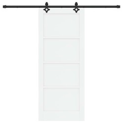 Porte coulissante ORKDAL Blanc 83 x 202 cm Bois de pin massif 649236649236