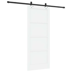 Porte coulissante ORKDAL Blanc 83 x 202 cm Bois de pin massif 649236649236