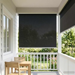 Store enrouleur extérieur à 90% de blocage UV Noir 80 x 140 cm 649237649237