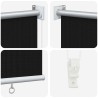 Store enrouleur extérieur à 90% de blocage UV Noir 80 x 140 cm 649237649237