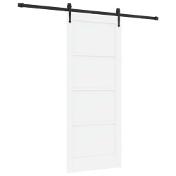 Porte coulissante ORKDAL Blanc 83 x 202 cm Bois de pin massif 649240649240