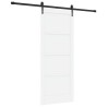 Porte coulissante ORKDAL Blanc 83 x 202 cm Bois de pin massif 649240649240