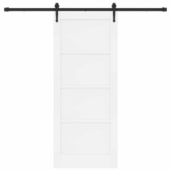 Porte coulissante ORKDAL Blanc 83 x 202 cm Bois de pin massif 649240649240