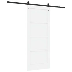 Porte coulissante ORKDAL Blanc 83 x 202 cm Bois de pin massif 649240649240