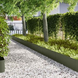 Bordure de Pelouse 50 pcs Vert olive 100 x 0,05 x 30 cm 649242649242