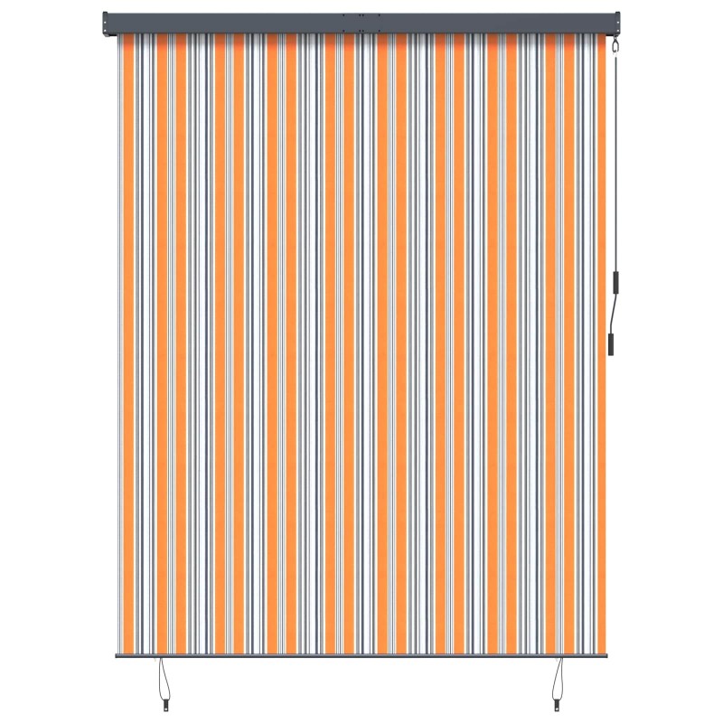 Store enrouleur Jaune et Bleu 200 x 250 cm Tissu et Aluminium 649245649245