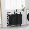 Panier à linge à 2 compartiments avec étagère chêne Sonoma 649251649251
