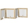 Porte de chien pliable avec supports 4 pcs Chêne Sonoma 321 cm 649258649258
