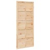 Porte de grange Naturel 80 x 2,5 x 208 cm Bois de pin massif 649260649260