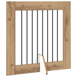 Porte de chien pliable avec supports 4 pcs Chêne artisanal 649261649261