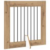 Porte de chien pliable avec supports 4 pcs Chêne artisanal 649261649261
