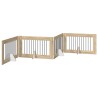 Porte de chien pliable avec supports 4 pcs Chêne Sonoma 401 cm 649263649263