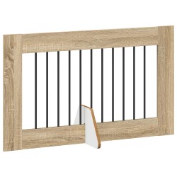 Porte de chien pliable avec supports 4 pcs Chêne Sonoma 401 cm 649263649263