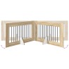 Porte de chien pliable avec supports 4 pcs Chêne Sonoma 401 cm 649263649263