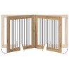 Porte de chien pliable avec supports 4 pcs Chêne artisanal 649264649264