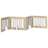 Porte de chien pliable avec supports 4 pcs Chêne Sonoma 321 cm 649265649265