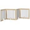 Porte de chien pliable avec supports 4 pcs Chêne Sonoma 401 cm 649266649266
