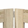 Porte de chien pliable avec supports 4 pcs Chêne Sonoma 401 cm 649266649266