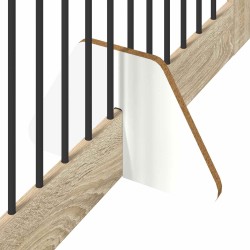 Porte de chien pliable avec supports 4 pcs Chêne Sonoma 401 cm 649266649266