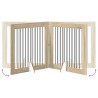 Porte de chien pliable avec supports 4 pcs Chêne Sonoma 401 cm 649266649266