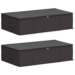Boîte de rangement avec fenêtre transparente 2 pcs Anthracite 649293649293