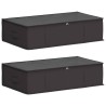 Boîte de rangement avec fenêtre transparente 2 pcs Anthracite 649293649293