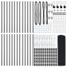 Clôture en fil soudé avec pointes 50 x 0,4 m Gris Maille 649294649294