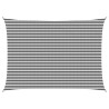 Voile d'ombre Anthracite et blanc 5 x 7 m HDPE 649305649305