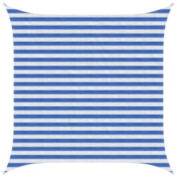 Voile d'ombre Bleu et Blanc 2,5 x 2,5 m HDPE 649306649306