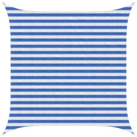 Voile d'ombre Bleu et Blanc 2,5 x 2,5 m HDPE 649306649306