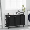 Panier à linge 3 compartiments avec étagère Gris Sonoma 649307649307