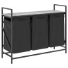 Panier à linge 3 compartiments avec étagère Gris Sonoma 649307649307