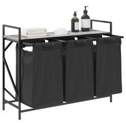 Panier à linge 3 compartiments avec étagère Gris Sonoma 649307649307