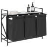 Panier à linge 3 compartiments avec étagère Gris Sonoma 649307649307