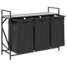 Panier à linge 3 compartiments avec étagère Gris Sonoma 649307649307