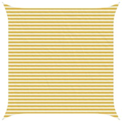 Voile d'ombre Jaune et blanc 4 x 4 m HDPE 649308649308