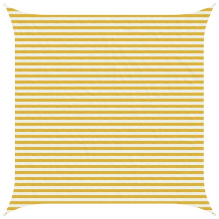 Voile d'ombre Jaune et blanc 4 x 4 m HDPE 649308649308