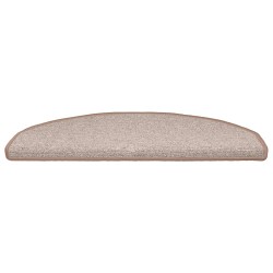 Tapis d'escalier auto-adhésifs 15 pcs Marron Clair 649313649313