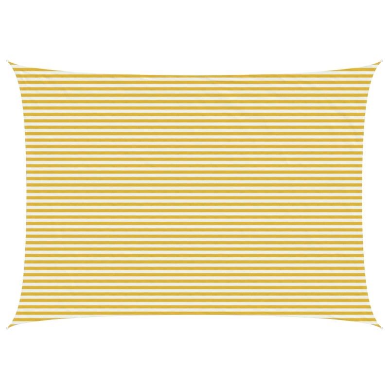 Voile d'ombre Jaune et blanc 5 x 6 m HDPE 649321649321