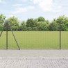 Clôture en fil soudé avec base en béton 25 x 1,2 m Gris Maille 649324649324