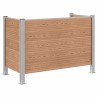 Clôture de poubelle Marron 161 x 85 x 115 cm Aluminium et WPC 649326649326