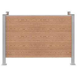 Clôture de poubelle Marron 161 x 85 x 115 cm Aluminium et WPC 649326649326