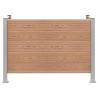 Clôture de poubelle Marron 161 x 85 x 115 cm Aluminium et WPC 649326649326