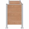 Clôture de poubelle Marron 161 x 85 x 115 cm Aluminium et WPC 649326649326