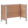 Clôture de poubelle Marron 161 x 85 x 115 cm Aluminium et WPC 649326649326
