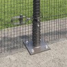 Clôture en fil soudé avec base en béton 50 x 0,4 m Gris Maille 649327649327